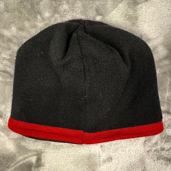 Y2K Starting Line Products Red/Black SLP AOP Beanie One Size - Picture 2 of 4